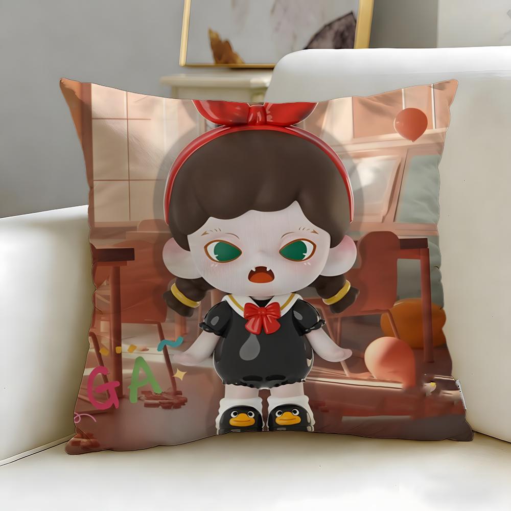 popular doll baby zoraa Cushion Cover Soft  EasyWash Pillow Case  Versatile for Couch Bed Travel and Office 30X30cm