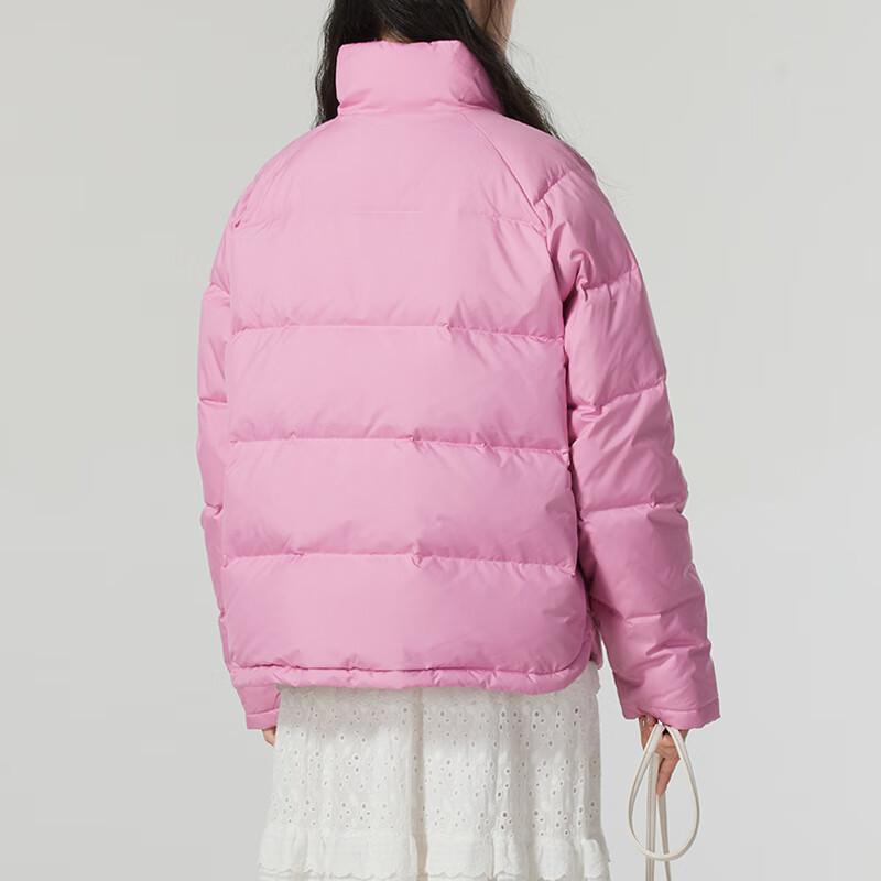 Puma Solid Color Stand Collar Warm Comfortable Bread Down Jacket Women Jacket Pink 631635-48