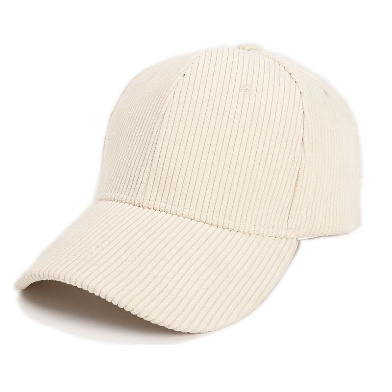 Baseball Cap Corduroy Hat Adjustable Curved Visor Vintage Solid Plain Men Women Casual Caps GZW
