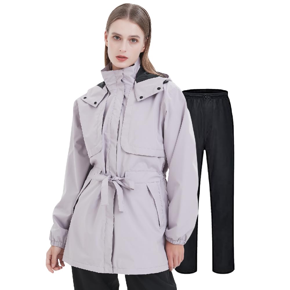 TopKylin Raincoat Waterproof and Made of Stretch and Perfect for and Outdoor Activities Women's Set, Warm, Material, Breathable, Lightweight,
