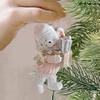 2PCS Couple Bear Cute Resin Christmas Bear Resin Decorative Pendants  Party Supplies