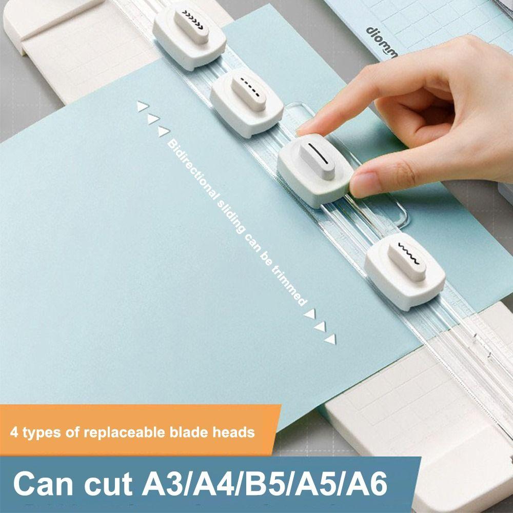 

Легкий резак для бумаги с 4 типами краев, биговальная машина, креативный резак для бумаги для дома и офиса