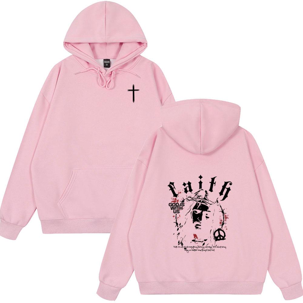 Christian Jesus Bible Verse Vintage Couple Style Hoodies Men Women Clothing Fashion Tops Oversized Streetwears Fleece Sweatshirt