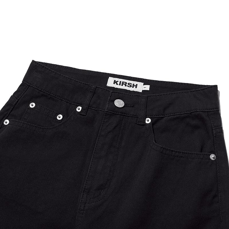 KIRSH Mono Color Straight Pants [Black]