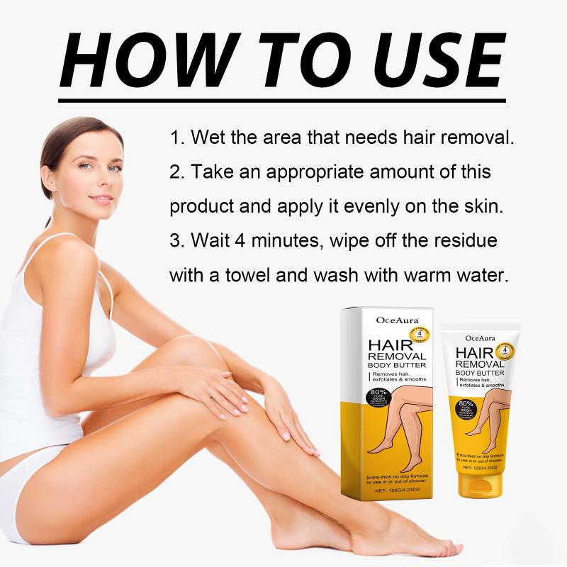 Gentle And Non Irritating Cleaning Removal Hair Cream Oceaura Body Hair Removal Cream For Sensitive Skin Care Health