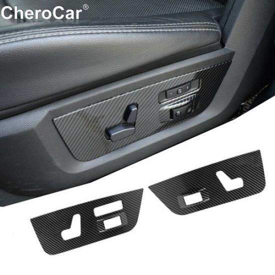 

For 2010-2017 Dodge RAM 1500 Electric Seat Adjust Panel Trim Cover Carbon Fiber