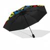 1pc Sturdy 8-Bone Auto Umbrella, Colorful Flower Mandala Umbrella, Digital Printed, Foldable Umbrella for On-the-Go Outdoor Use