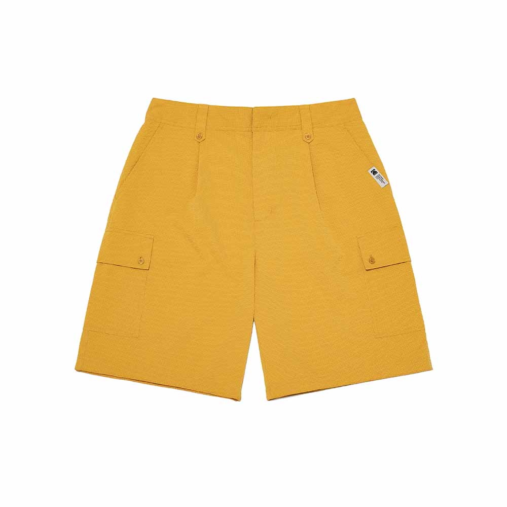 KODAK Breeze Light Seersucker Knee-Length Shorts Yellow