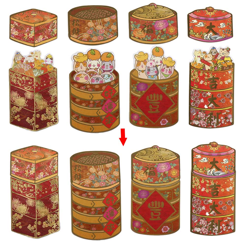 Supplies Baby's Birthday For New Year's Day Good Luck Lucky Red Pocket Red Envelope Purse Gift Bag