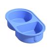 Portable 2 Section Sauce Container Convenient Food Storage Box For Dips And Small Snacks Lunch Box