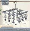 Aluminum Alloy Multi-Clip Drying Rack for Socks and Underwear