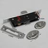 Sliding Door Hook Lock Aluminum Alloy Window Locks Anti-Theft Safety Wood Gate Floor Lock With Cross Keys  For Wooden Door