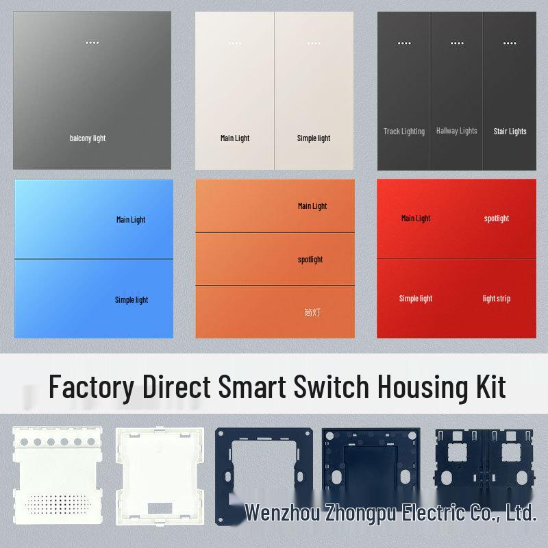 Xiaodu Zigbee Smart Switch with 485 Dry Contact for Hotel Graffiti, Compatible with Mijia App Card Power-On PC Casing Kit