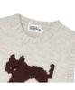 The Green Lab Cat Jacquard Vest [Oatmeal]