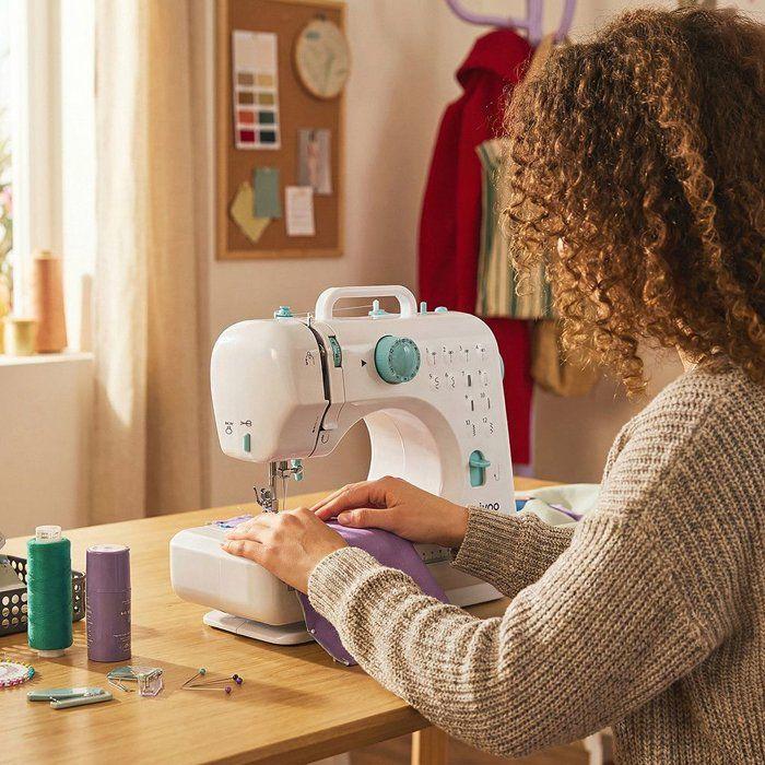 Machine a coudre portable - LIVOO - DOM547B - 12 points de couture - Double vitesse - Enfilage assisté