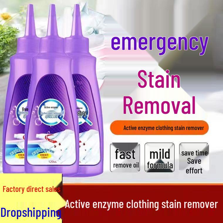 Bonoxin Enzyme Laundry Stain Remover: Powerful No-Wash Solution for Oil, Blood & Yellowing Stains