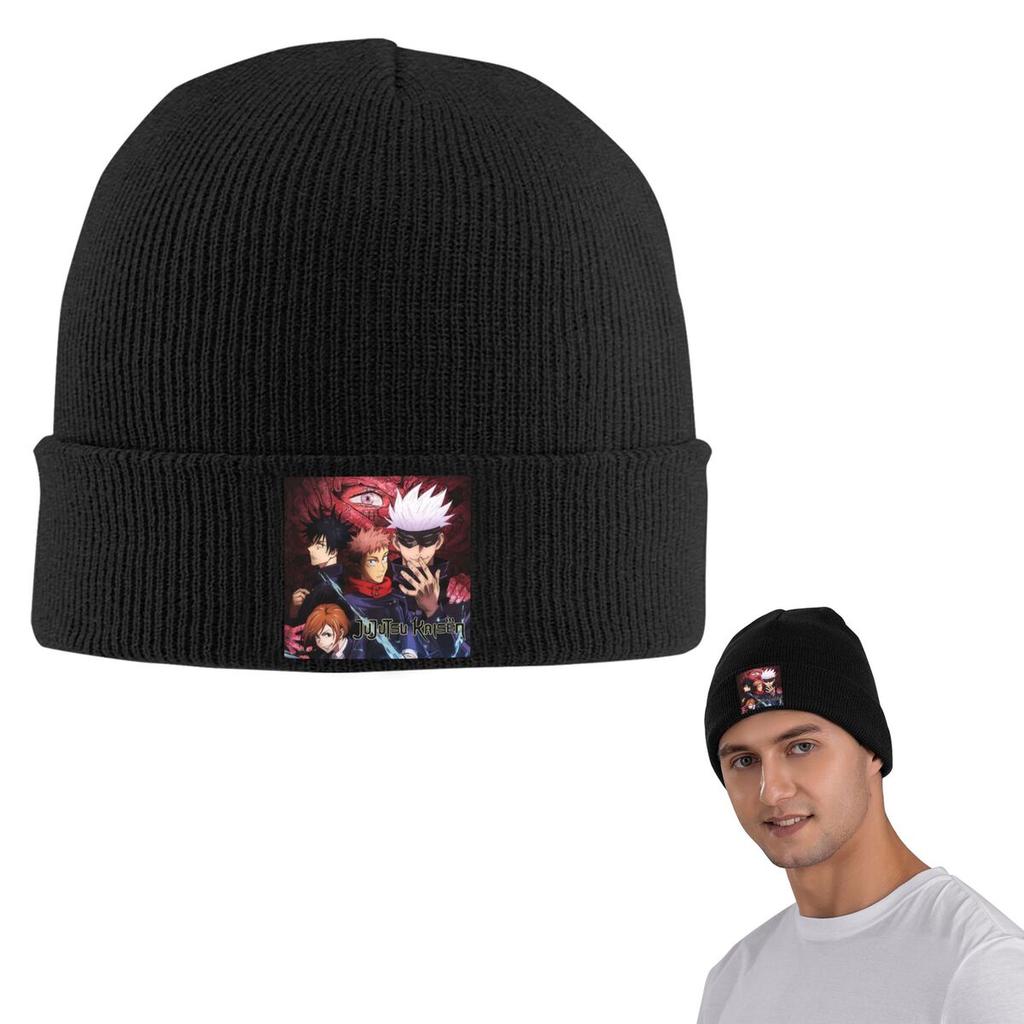 Megumi Besto Friendo Jujutsu Kaisen Sukuna Anime Warm Knitted Cap Hip Hop Bonnet Hat Autumn Winter Outdoor Beanies Hats Adult