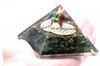 Orgonite Pyramid Green Aventurine Flower Of Life 70mm
