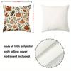 1 Pieces Autumn Leaves And Pumpkins Patterned Throw Pillows Polyester pillowcase, sofa decorative cushion cov Headboard Pillow