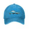 Blue 1957 CC Convertible Baseball Cap Sun Cap Custom Cap Women's Beach Men's