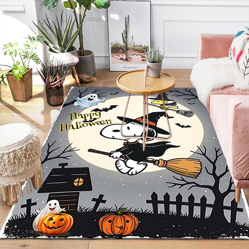 1Pc Pumpkin Parade Moonlight Rug Office Carpet Indoor Outdoor Doormat Nonslip Soft And Comfortable Living Room Christmas Halloween Gift D918101