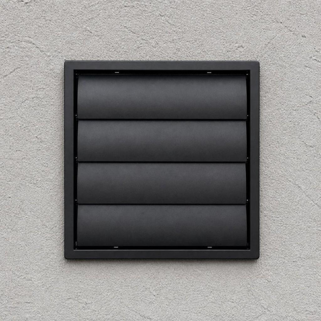 Wall Vent Cover with Screen Mesh Outdoor Louvered Grille External for Kitchen
