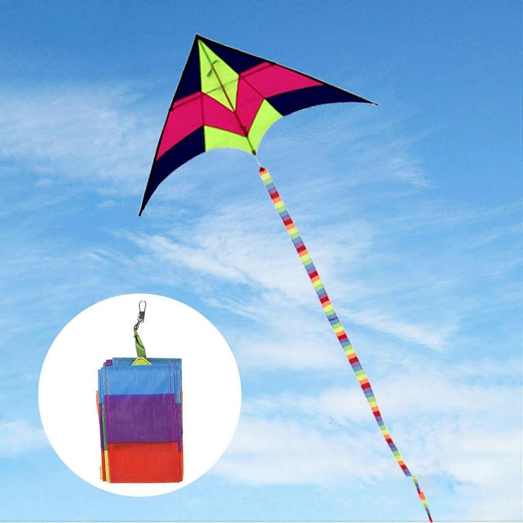 Super Nylon Stunt Drachenschwanz Regenbogenleine Drachenzubehör Kinderspielzeug