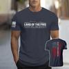Land Of The Free Letter Prined T-shirt For Men 2025 Trendy Casual Men's O-Neck Short Sleeve Clothing Breathable Sports T Shirt