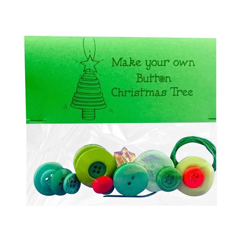DIY Button Christmas Hanging Ornament Kit Christmas Decoration Set Christmas Ornament Kit for Holiday Decoration Xmas Party