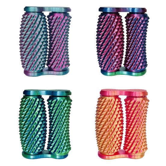 3D Printed Spiky Roller Fidget Toy Anxiety Stress Relief Kids Teens Adults Handheld Bumpy Rolling Massage Stick