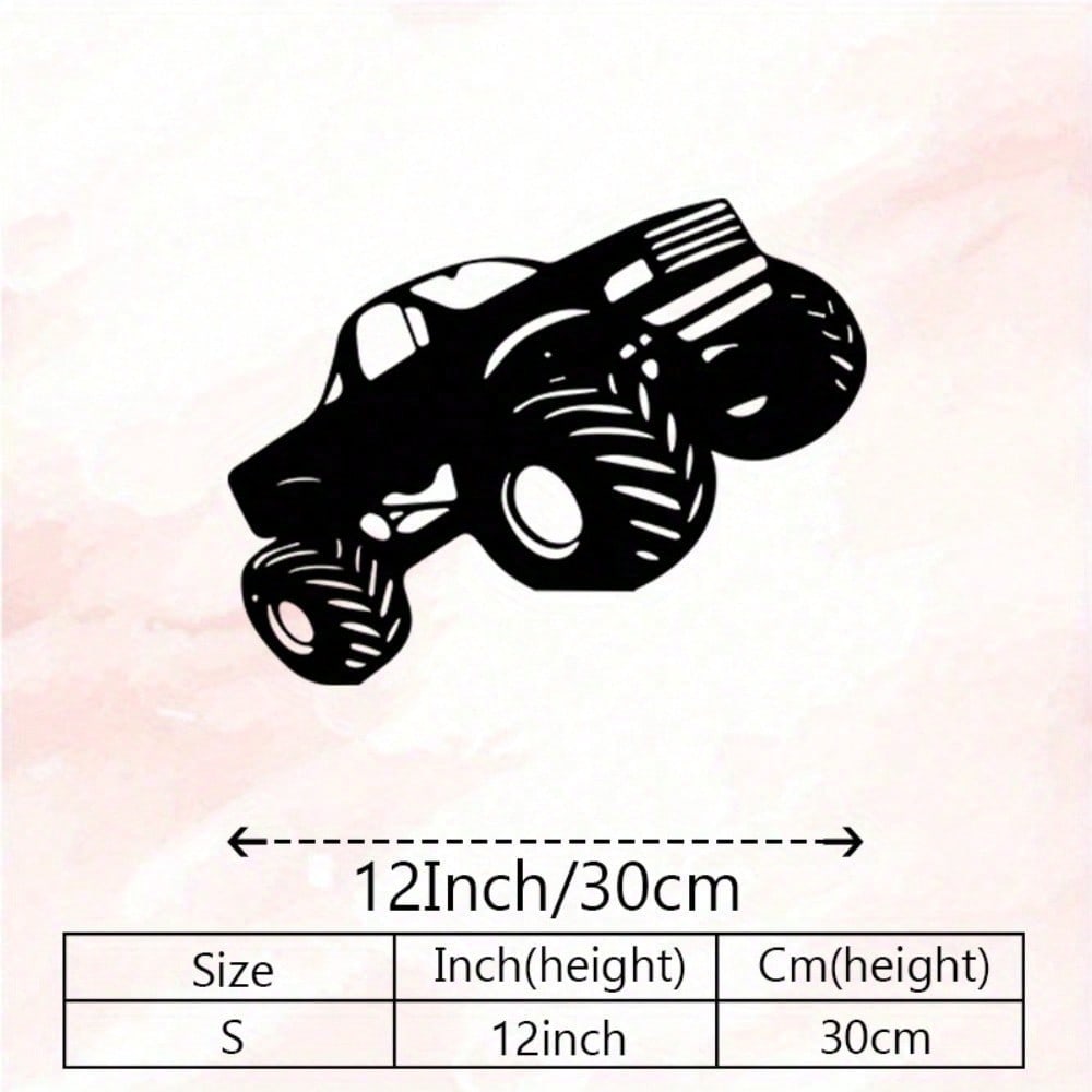 Vintage Racing Truck Metal Wall Art Rust Resistant 3D Sculpture Home Garage Decor Gift