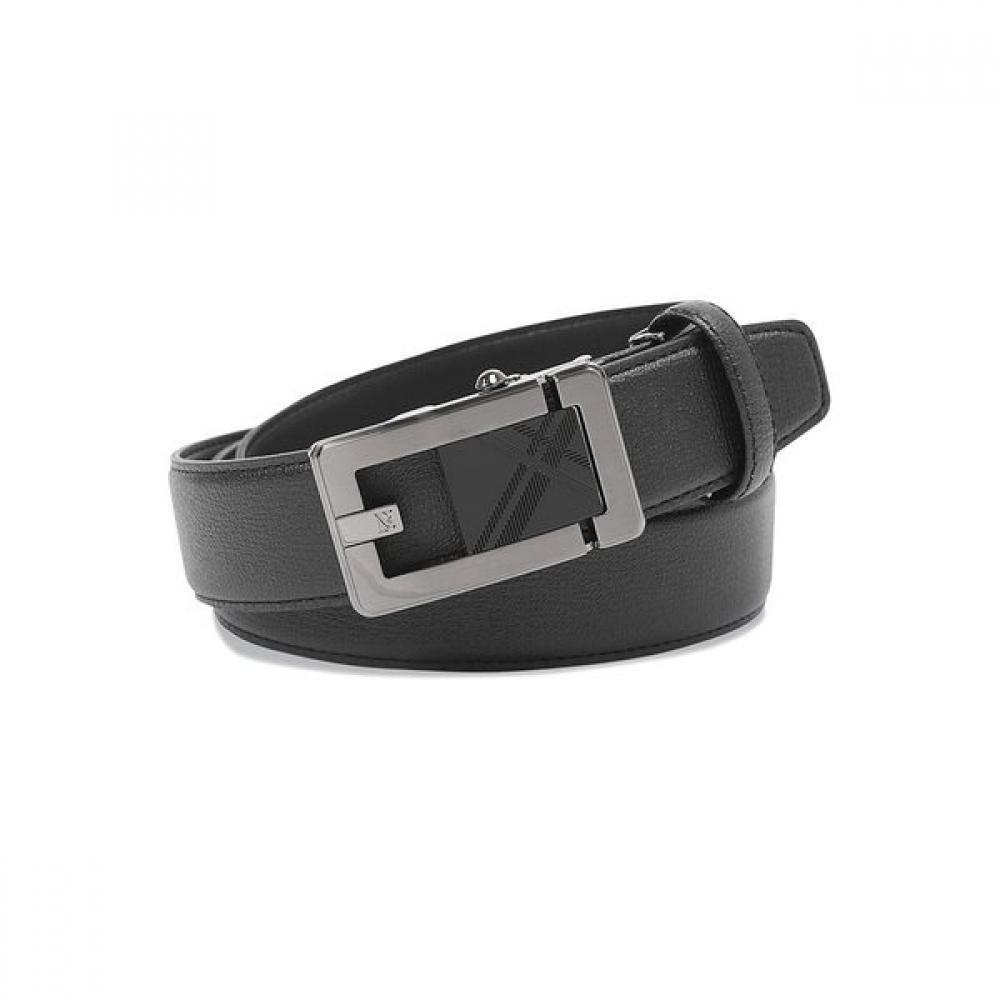 Benovero Men S Derby emboSSed Check Square Automatic Belt Bmg1acb1106k1 blacks