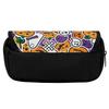 Pen Case 300D Polyester Double Zipper Double Layer with Two Compartments for Pens Ruler Scissors Earphones for Boys Girls