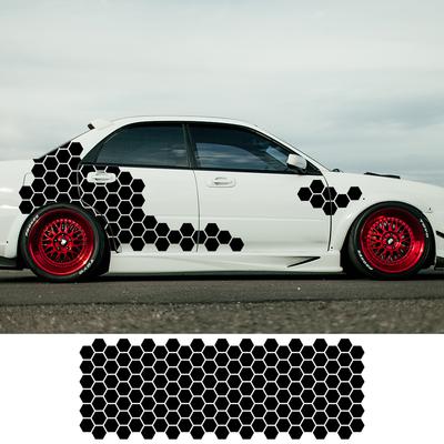 Car Sticker Camouflage Kit Solid Hexagon Honeycomb Graphics Decor Waterproof Auto Body Side Door DIY Decoration Accessories