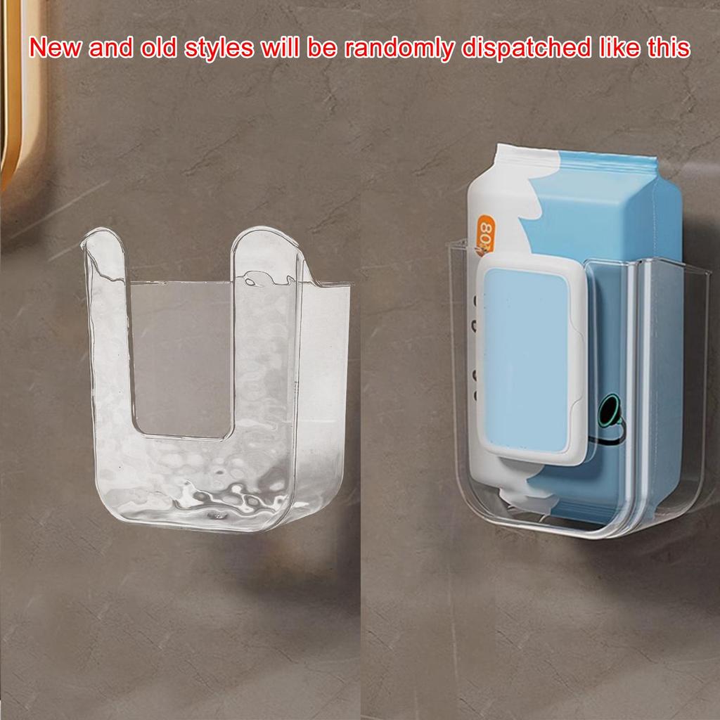 Wall Mounted Wet Wipes Dispenser Self-Adhesive Wipes Holder Kitchen Bathroom Wipes Case Box Tissue Paper Towel Dispenser
