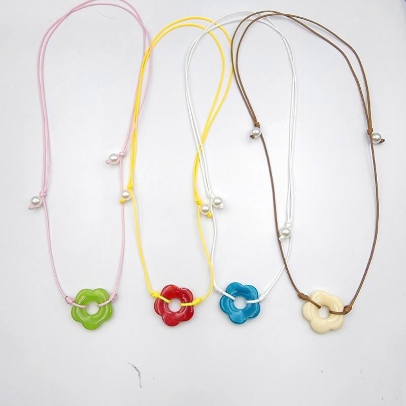 Big Flower Necklace Female Temperament Niche Collarbone Chain Korean Version