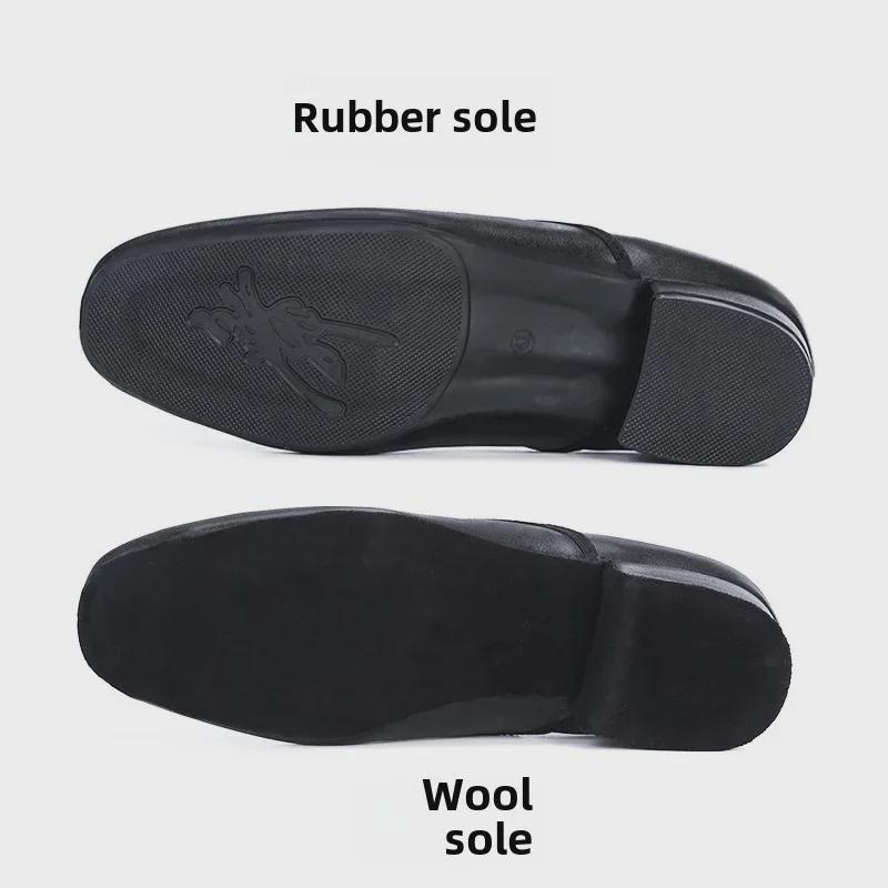 Pánské boty na společenské a latinskoamerické tance s měkkou podrážkou 2025