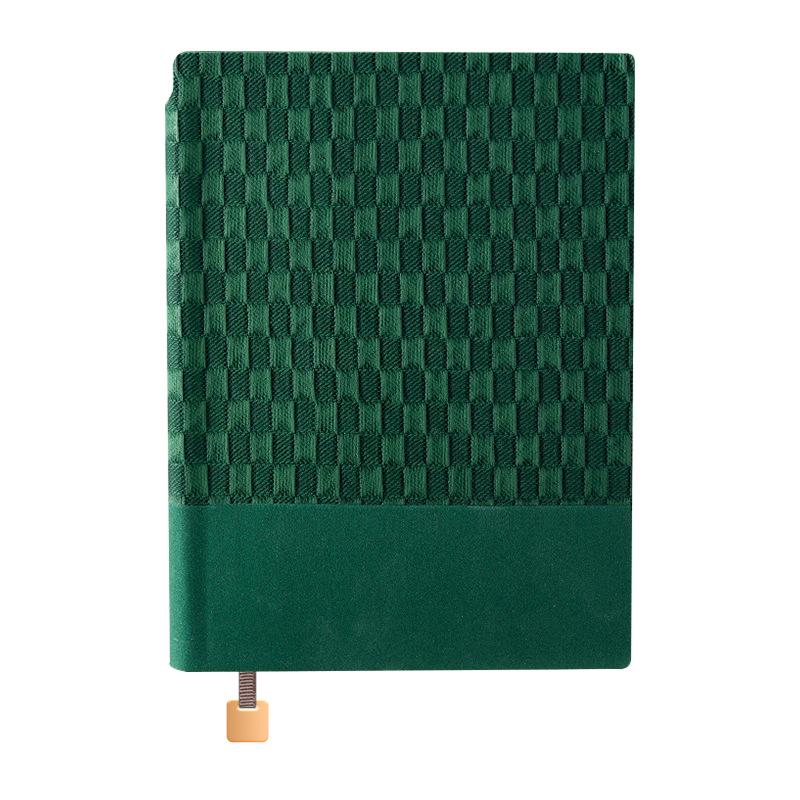Retro Plaid A5 Soft Leather Notebook - Custom Business Diary with Thick Daolin Paper, High Aesthetic Value