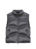 Unbalance Quilted Down Vest For Men In Gray
