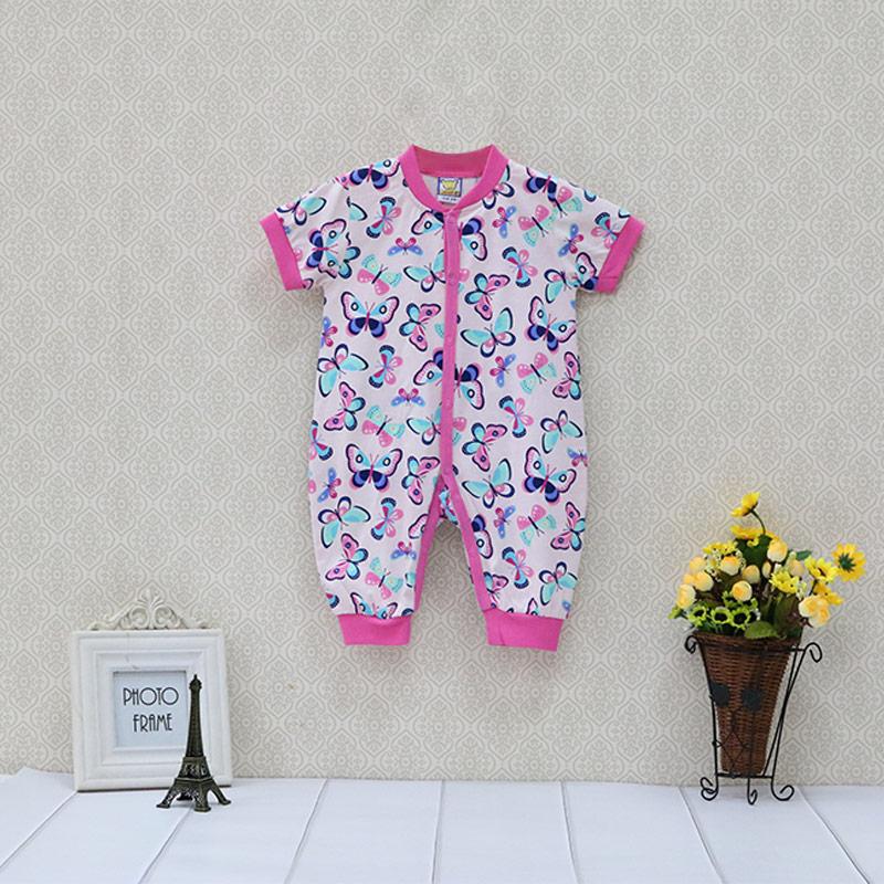 

Новонароджений хлопчик дівчинка дитячий одяг бавовняні ґудзики короткий рукав Rompers зима весна цільна дитина довгий рукав дитячий одяг Aapparel