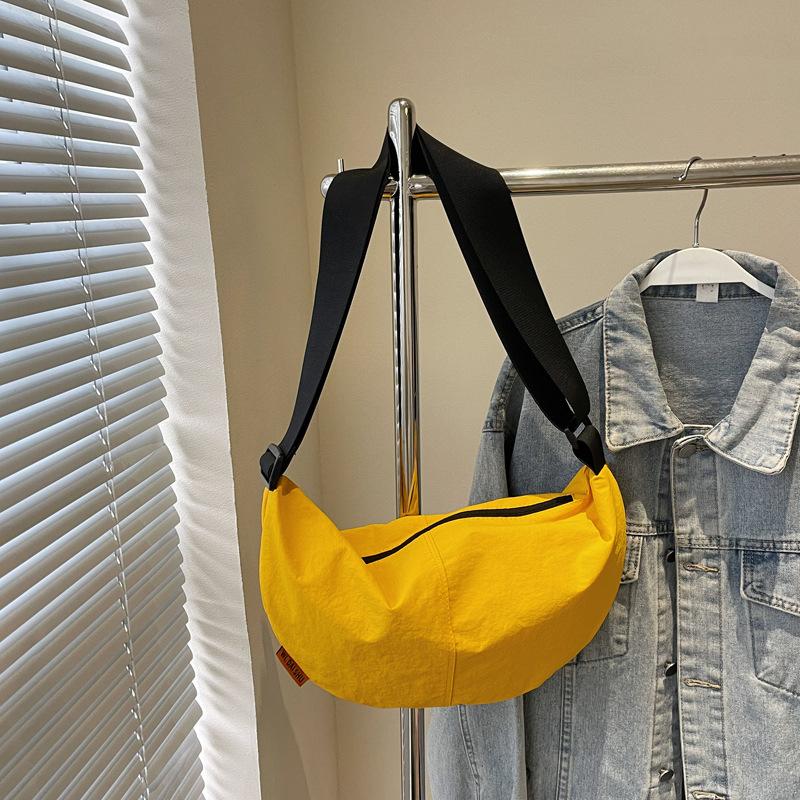 Large Capacity Dumpling Bag All-match Solid Color Bag Women's Simple and Fashiable Shoulder Bag Women's Bag Messenger Bag