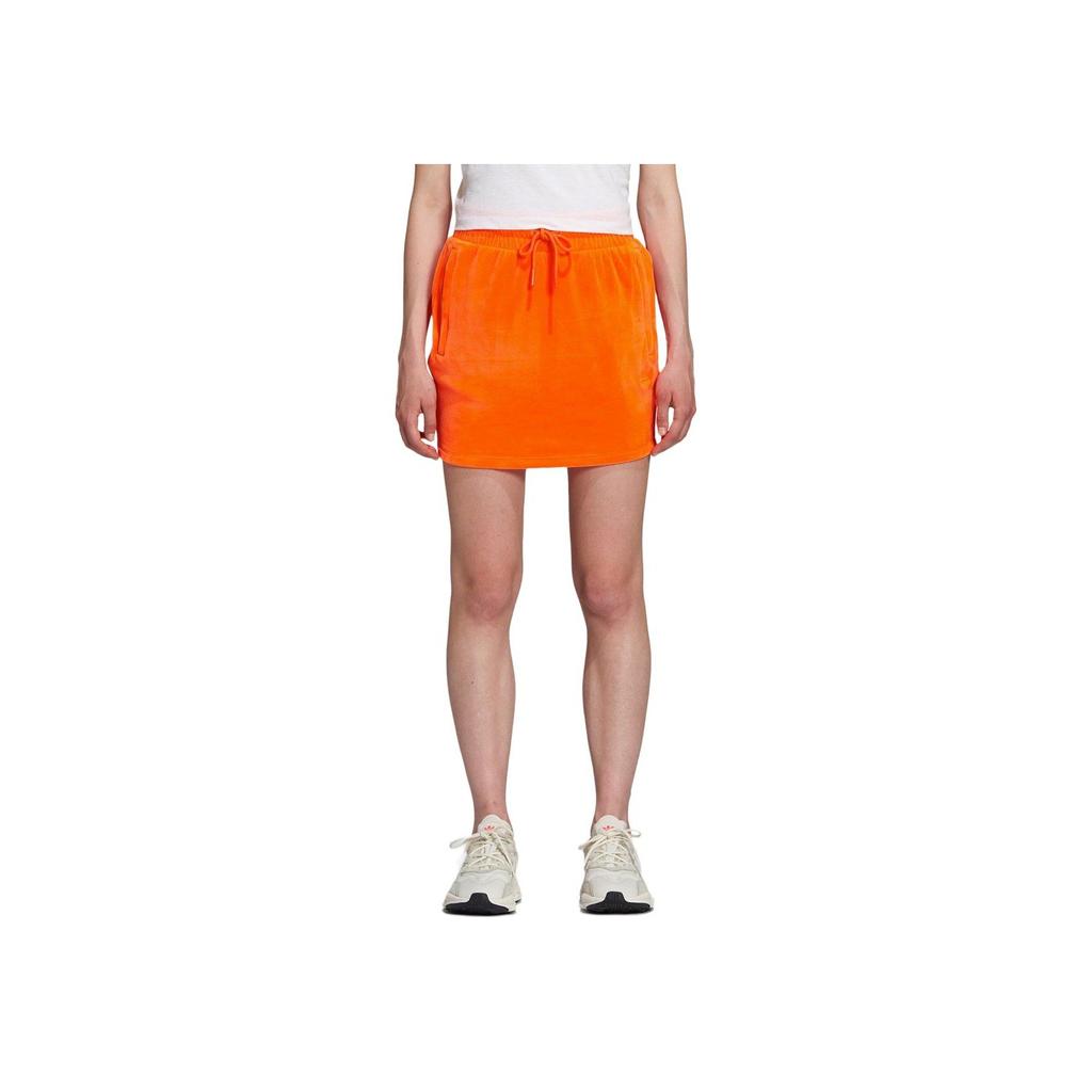 Adidas X Jeremy Scott Skirt App Signal Orange Women Bottoms H53363