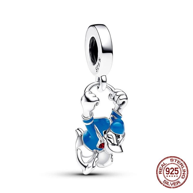 New  Mickey Minnie Beaded Marvel Lron Man Charms Plata De Leyoriginales Fit Bracelet Diy Jewelry Making Women'S Gift