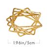 A84X-12Pcs Polygon Star Design Napkin Rings Star Napkin Buckle Metal Napkin Holders For Wedding Birthday Party Decorations Golde