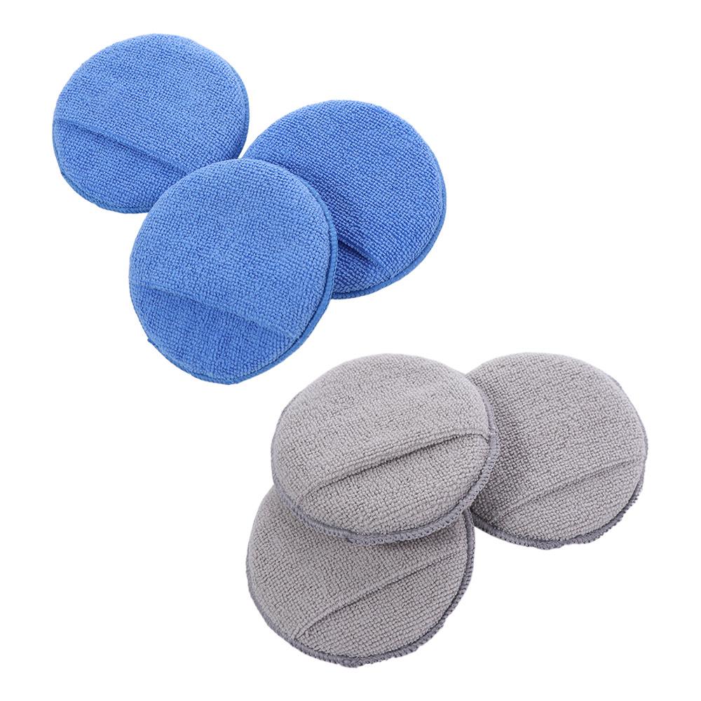 6pcs Double-sided Cleaning Pads Rags Machine Washable Cleaning Sponge Wipe  Auto Detailing