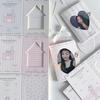 10Pcs/Pack Hollow Window Folding Back Card Kpop 3 Inch Photocard Holder Diy Small Card Decorative Packaging Material