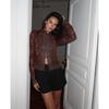 Summer New Women's Lace Crochet Stand Collar Slim Fit Blouse Fashion Elegant Commuter Shirt