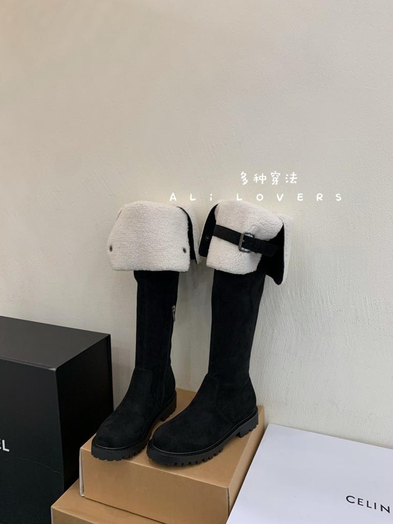 Retro rivet slim knee boots women's 2025 new winter thick heel suede two wear tall western knight boots