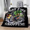 Tales of the Rat Fink Anime Blanket Picnic Blanket Flannel Soft and Comfortable Home Travel Blanket Birthday Gift Bed Blanket