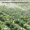 Heavy Duty 360 Degrees Rotary Automatic Watering Scattering Nozzle Metal Butterfly Head  Garden